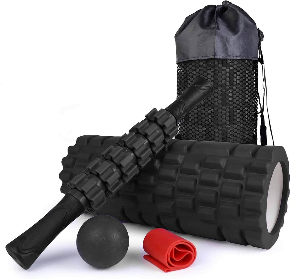 Foam roller set 4 delig + GRATIS Weerstandsband