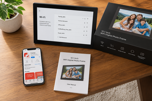 Digitale fotolijst met wifi: zo deel je foto's draadloos