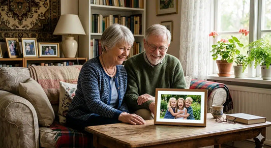 Digitale fotolijst voor opa en oma: kleinkinderen elke dag in beeld
