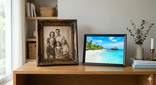 Digitale vs gewone fotolijst: 5 verschillen die ertoe doen