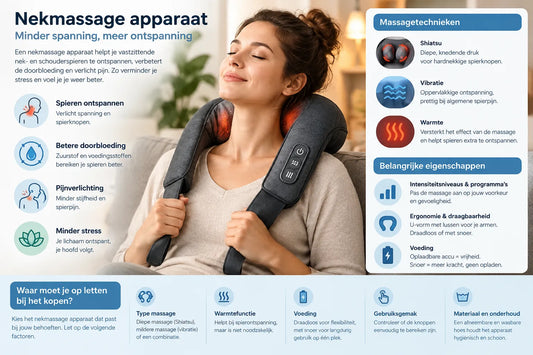Kan een nekmassage apparaat stress en spanning verminderen?