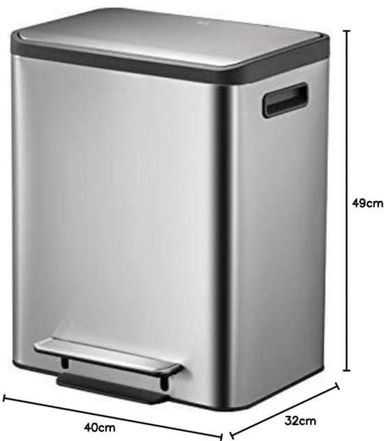 EKO - Recycler pedaalemmer 15+15 liter