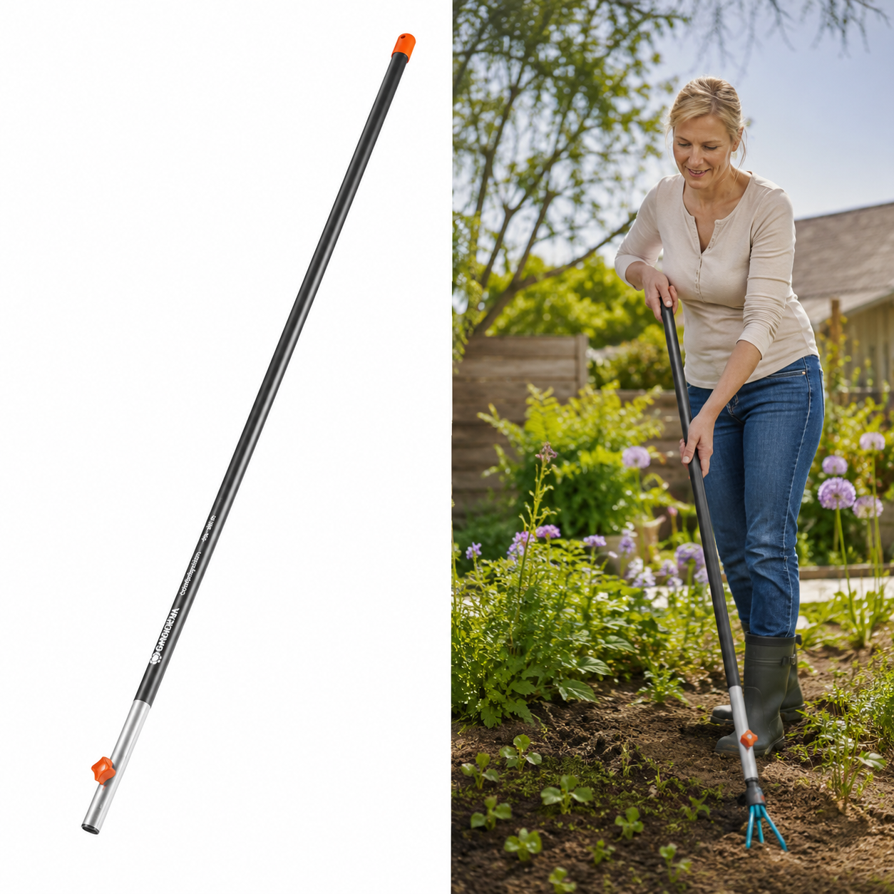 GARDENA Combisystem Aluminium Steel - 130 cm