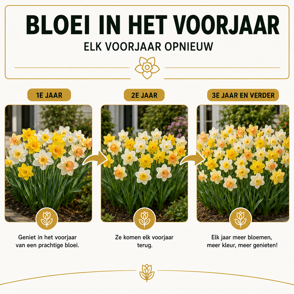 Narcissen Bloembollen - 50 stuks - Maat 12+ - Vers van de Teler!