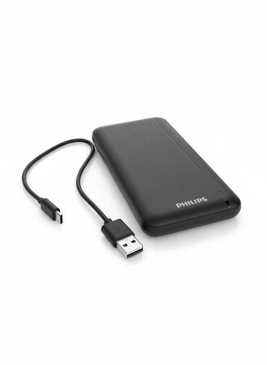 Philips Powerbank 10.000 mAh – Snelladen – 3 Poorten