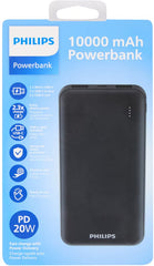 Philips Powerbank 10.000 mAh – Snelladen – 3 Poorten