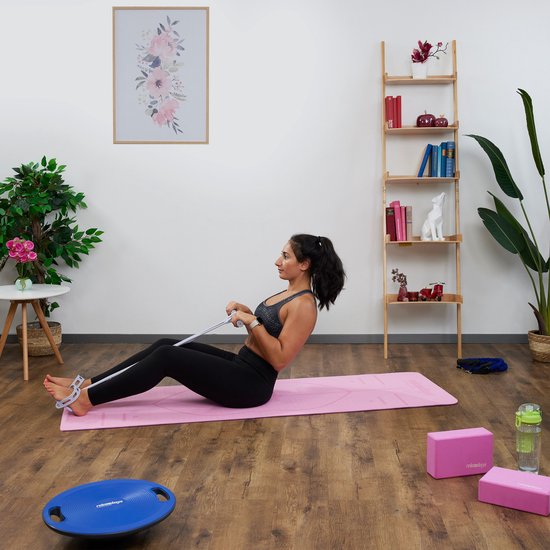 Relaxdays Buikspiertrainer met weerstandsband