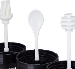 Relaxdays glazen voorraadpotten set van 3