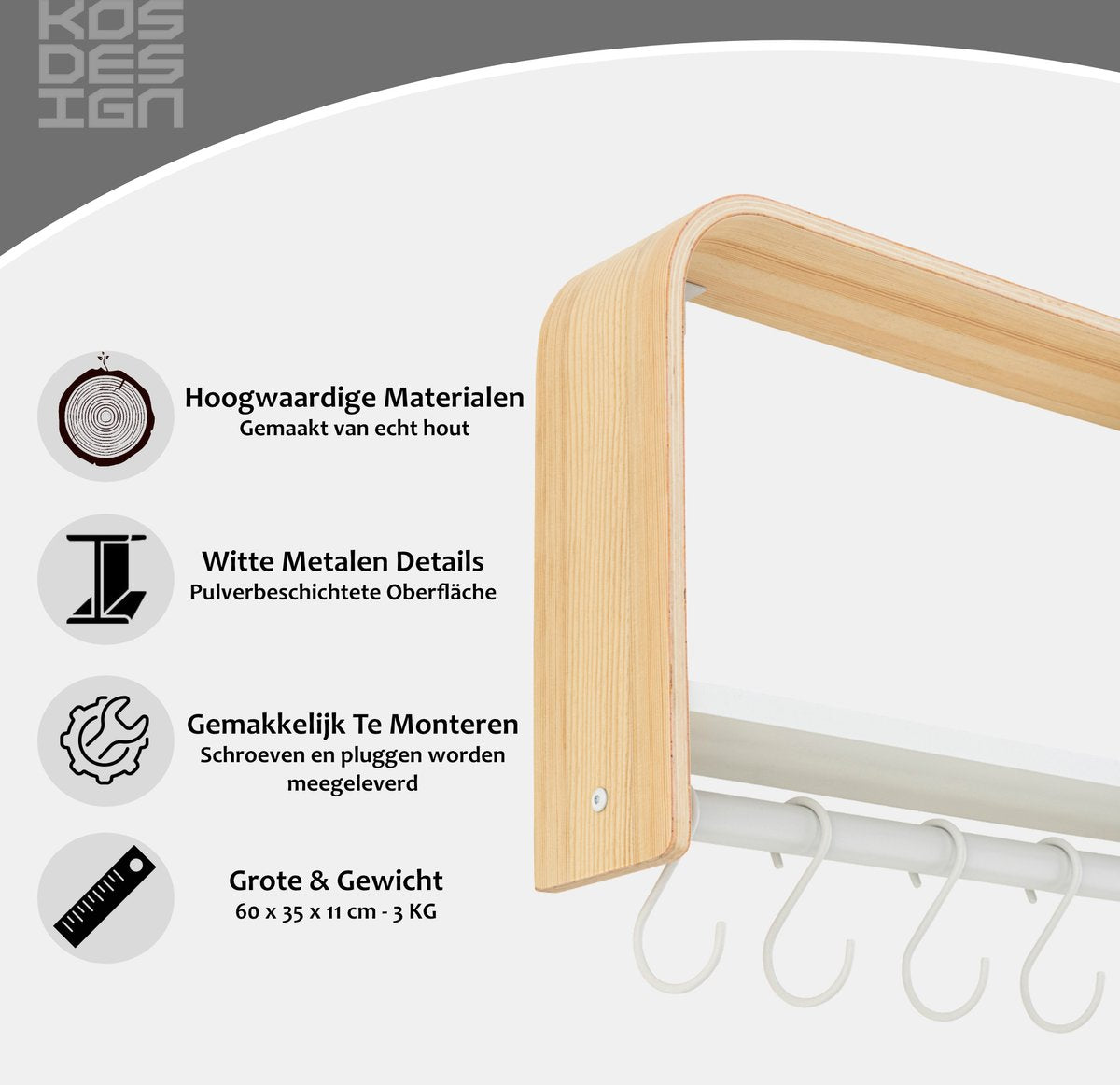 Wandplank - Kos Design