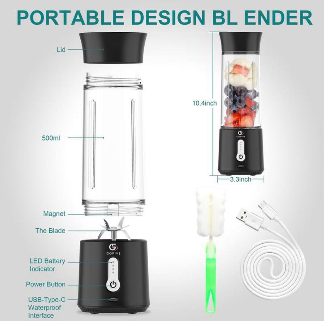 Blenders merk GoFive draadloos
