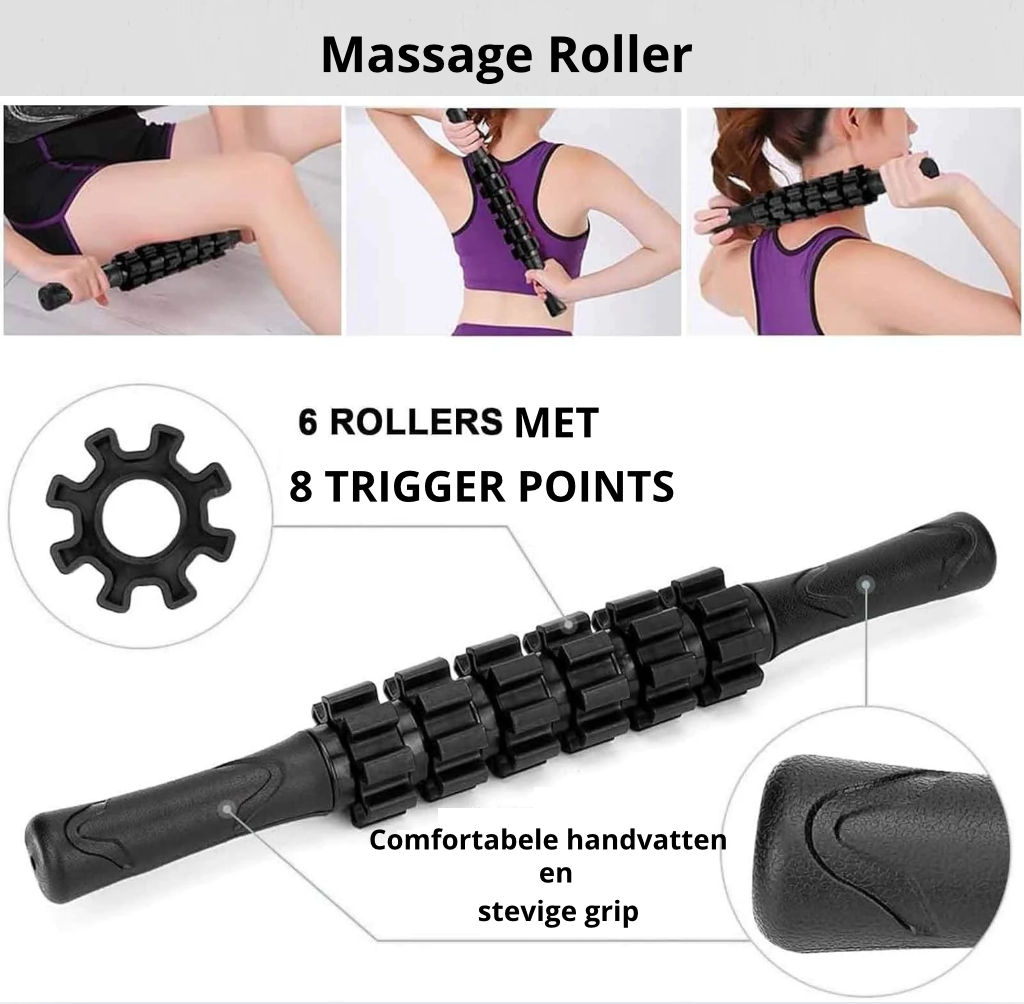 Foam roller set 4 delig + GRATIS Weerstandsband