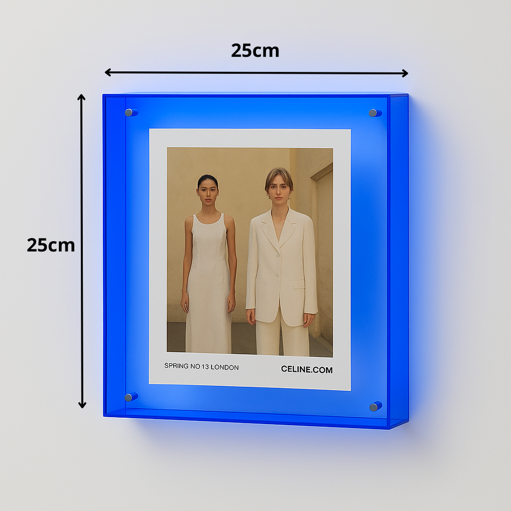 Fotolijst 25x25cm Blauw