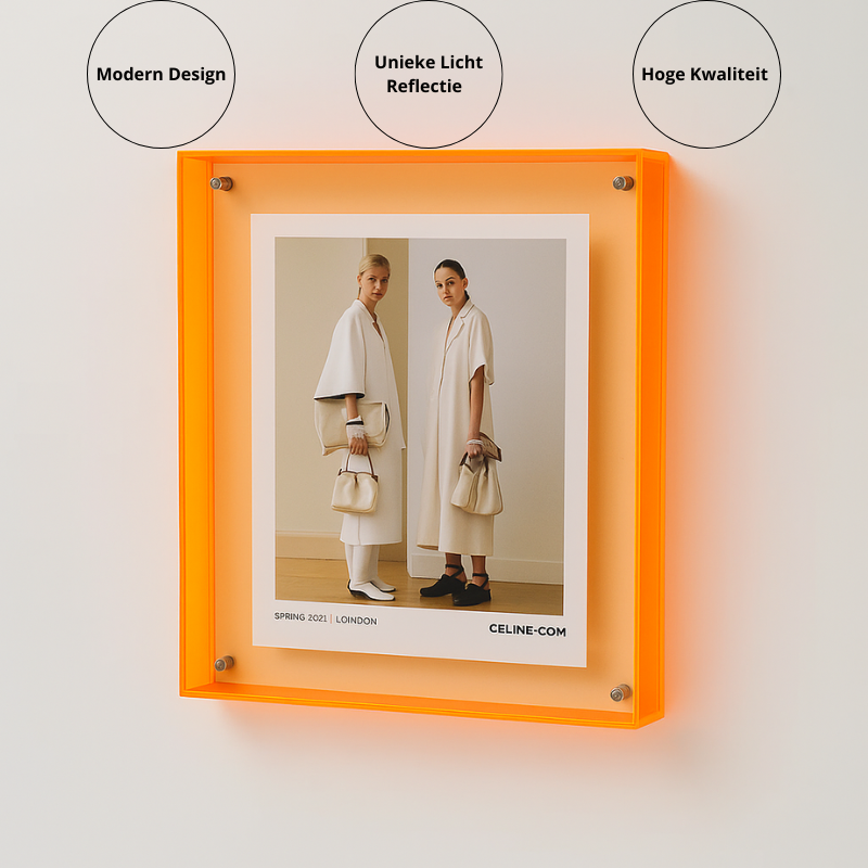 Fotolijst 25x25cm Oranje