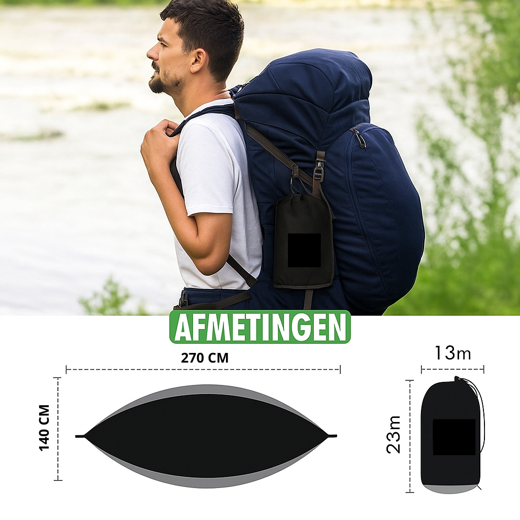 Hangmat - incl. Karabijnhaken en Riemen