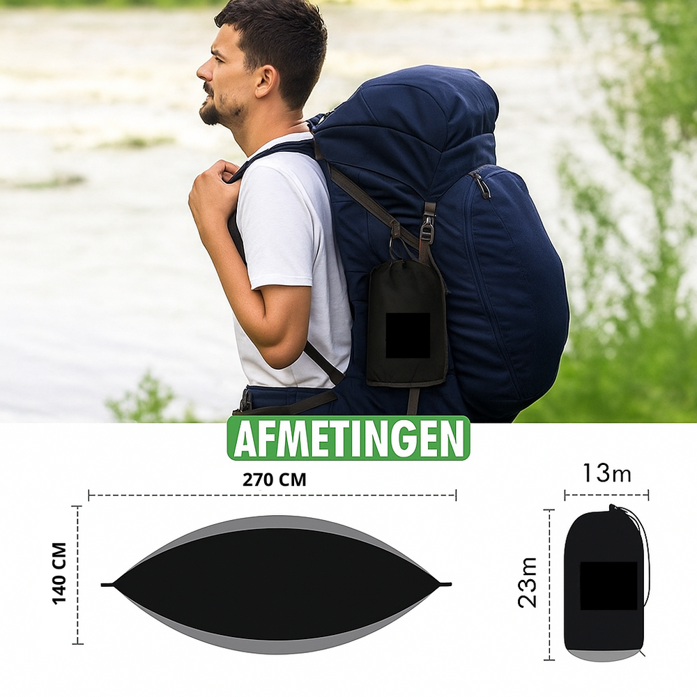 Hangmat - incl. Karabijnhaken en Riemen