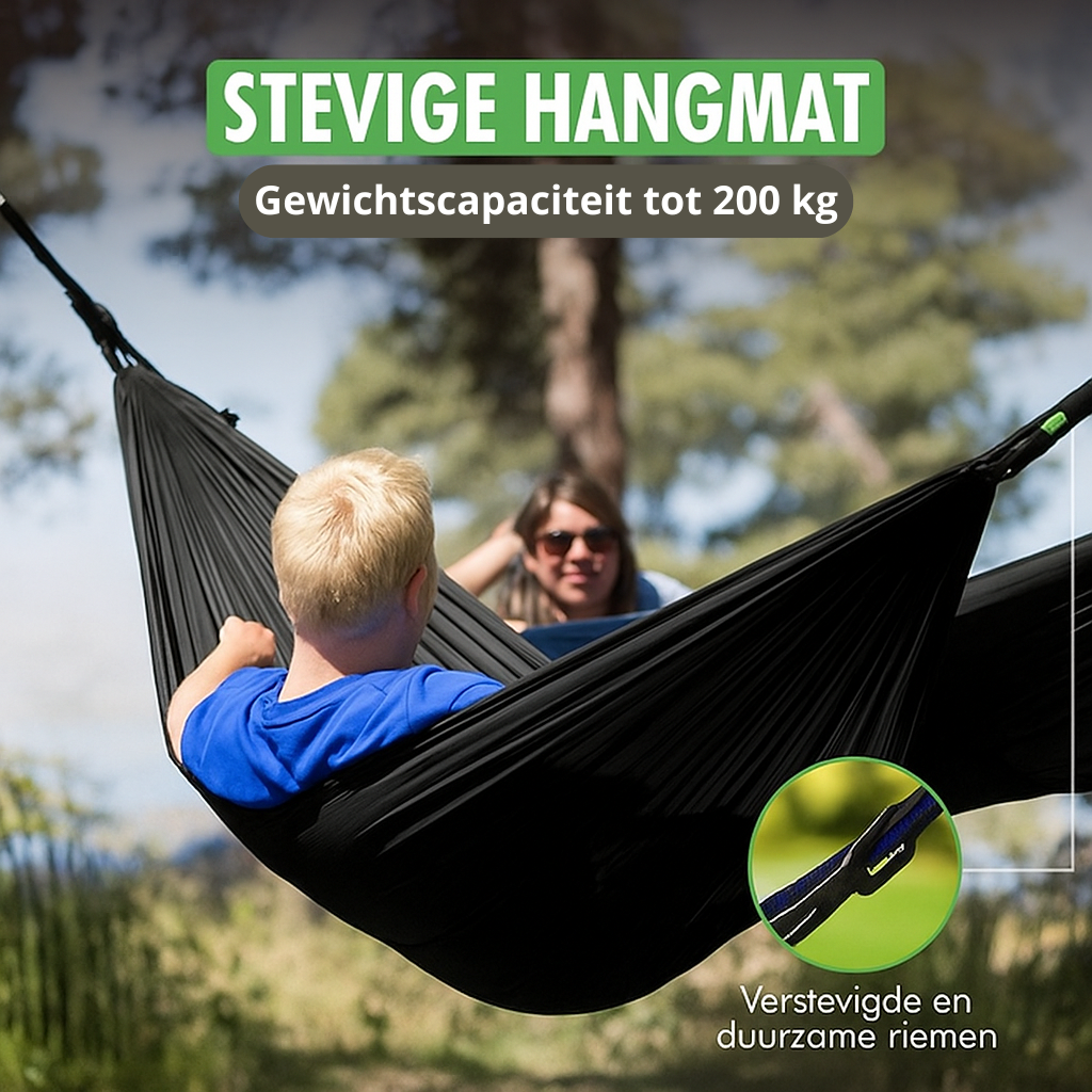 Hangmat - incl. Karabijnhaken en Riemen