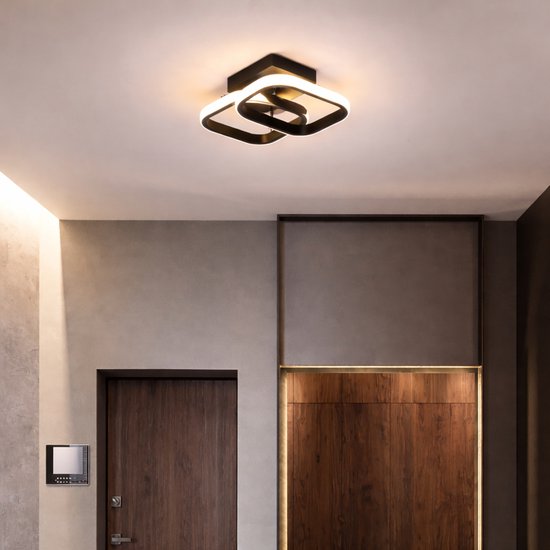 LED Plafonnière zwart