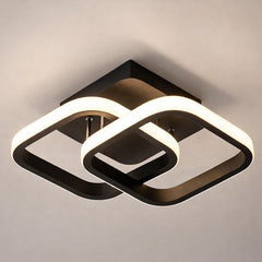 LED Plafonnière zwart