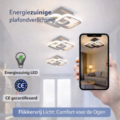 LED Plafonnière zwart