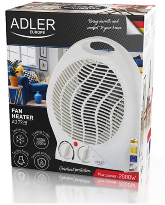 Adler Elektrische Ventilatorkachel 2000W