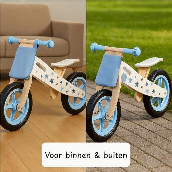 Houten Loopfiets Blauw