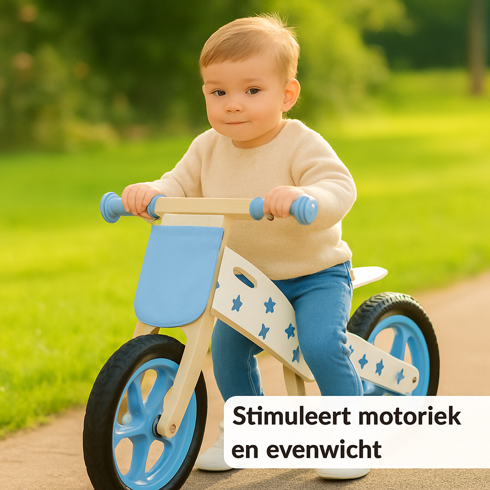 Houten Loopfiets Blauw