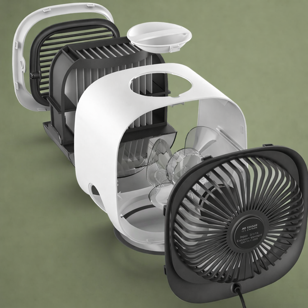 USB ventilator met waterreservoir