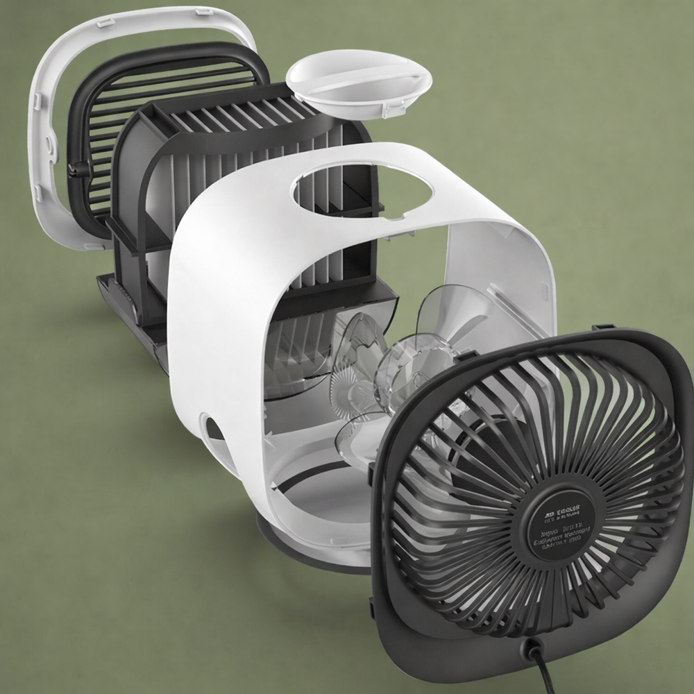 USB ventilator met waterreservoir