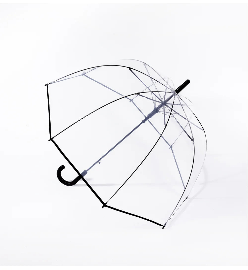 Transparante Paraplu zwart Ø 75 cm