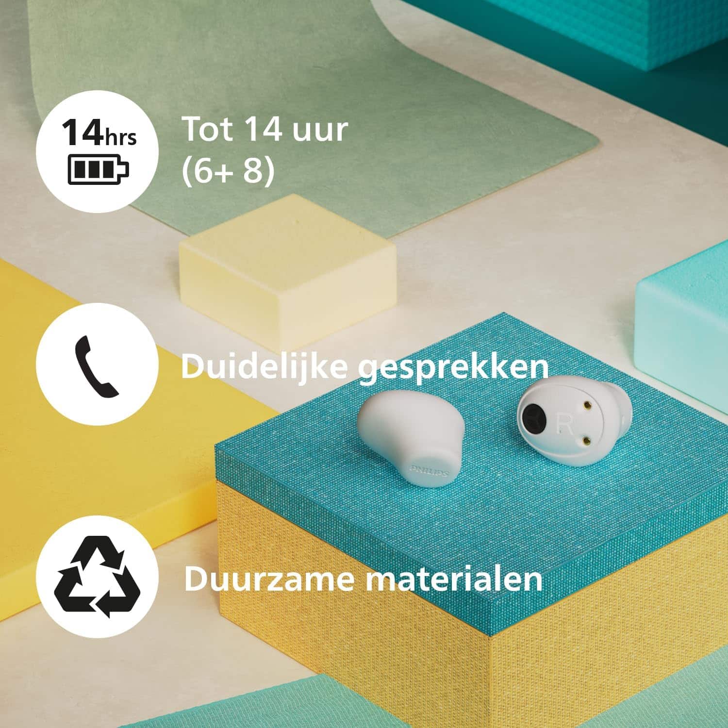 Philips True Wireless Earbuds TAT2149WT