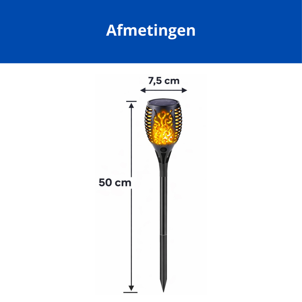 Tuinverlichting op Zonne Energie - Solar Tuinfakkels
