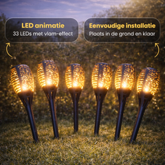 Tuinverlichting op Zonne Energie - Solar Tuinfakkels