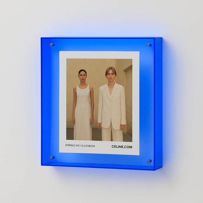 Fotolijst 25x25cm Blauw