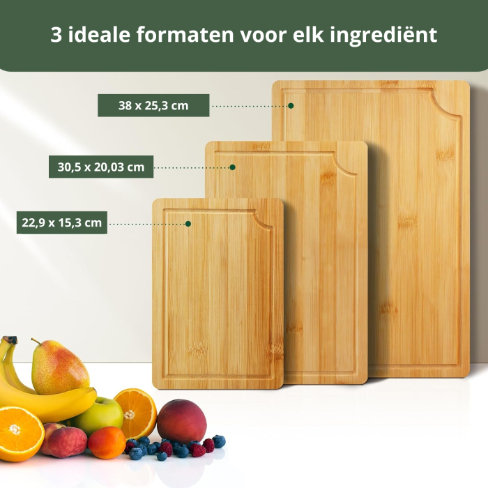 Snijplanken Hout 100% Bamboe - Afbeelding 4