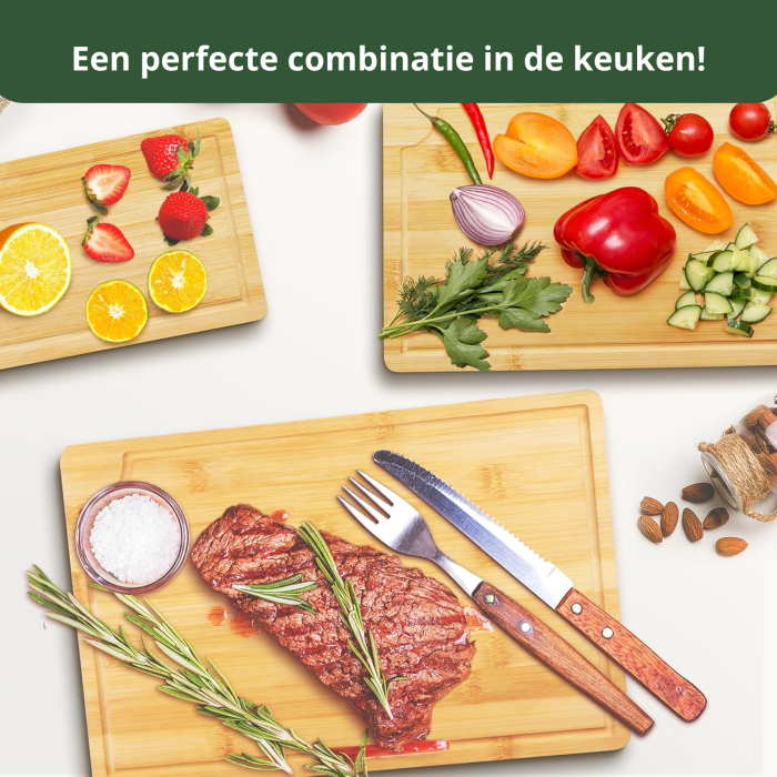 Snijplanken Hout 100% Bamboe - Afbeelding 8