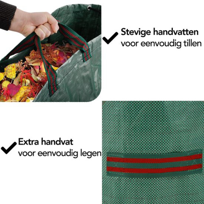 Tuinafvalzak - Set van 2 - 2x 280 liter - Afbeelding 6