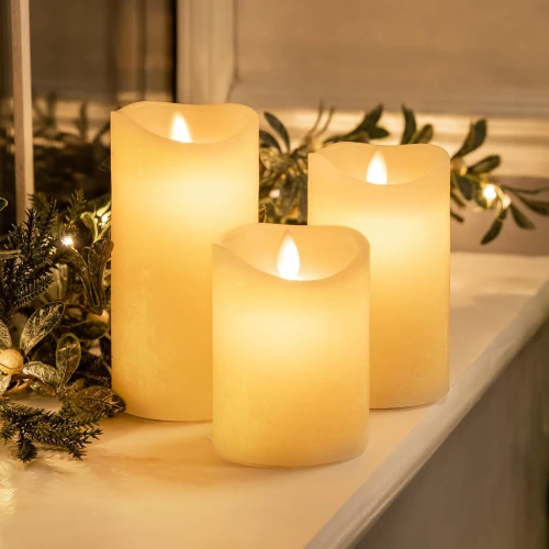 LED kaarsen set met warm wit licht