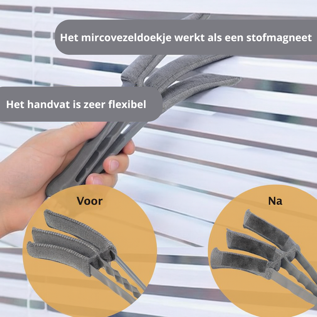 Jaloezie Reiniger met 4 Vervangdoekjes & 1 Microvezeldoek - Afbeelding 4
