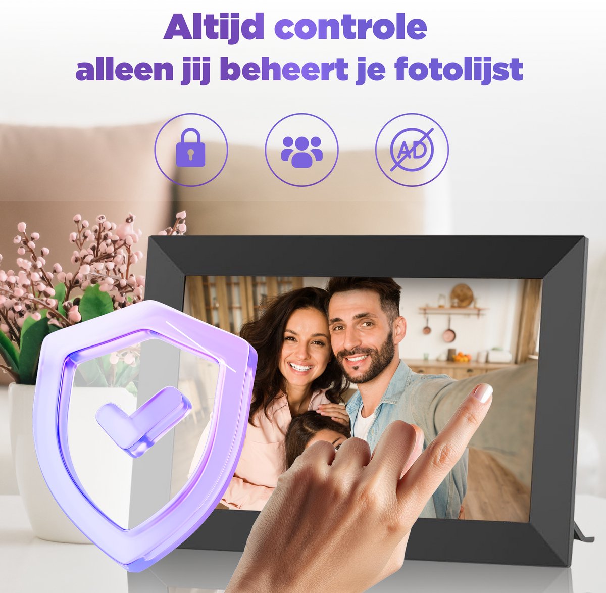 Digitale Fotolijst 10.1 inch - Frameo App - Afbeelding 9